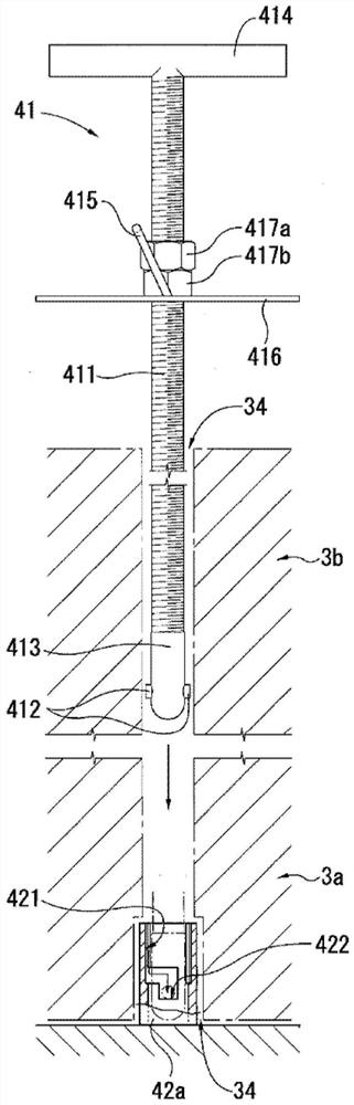 Insulation device for turbine casing, fixing device for insulation block and fixing method