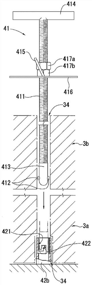 Insulation device for turbine casing, fixing device for insulation block and fixing method