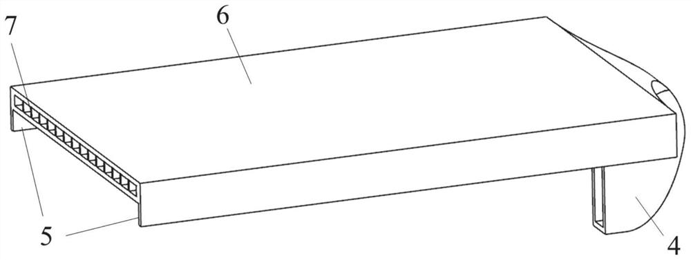 A drainage and noise reduction device and method for improving cooling fan backflow