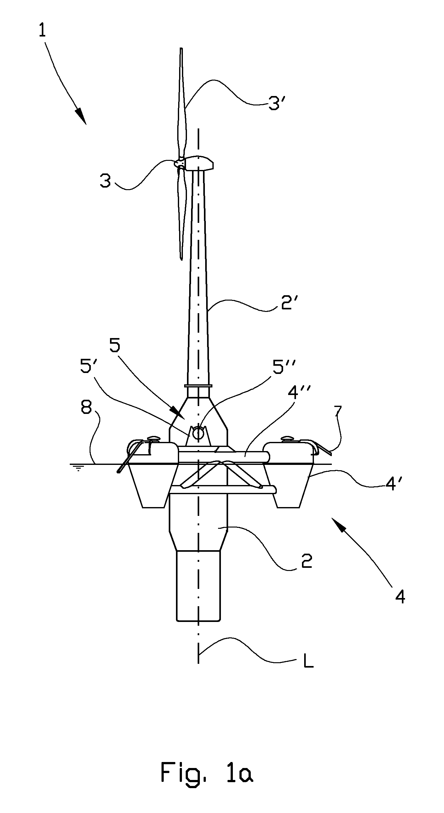 Floating wind turbine