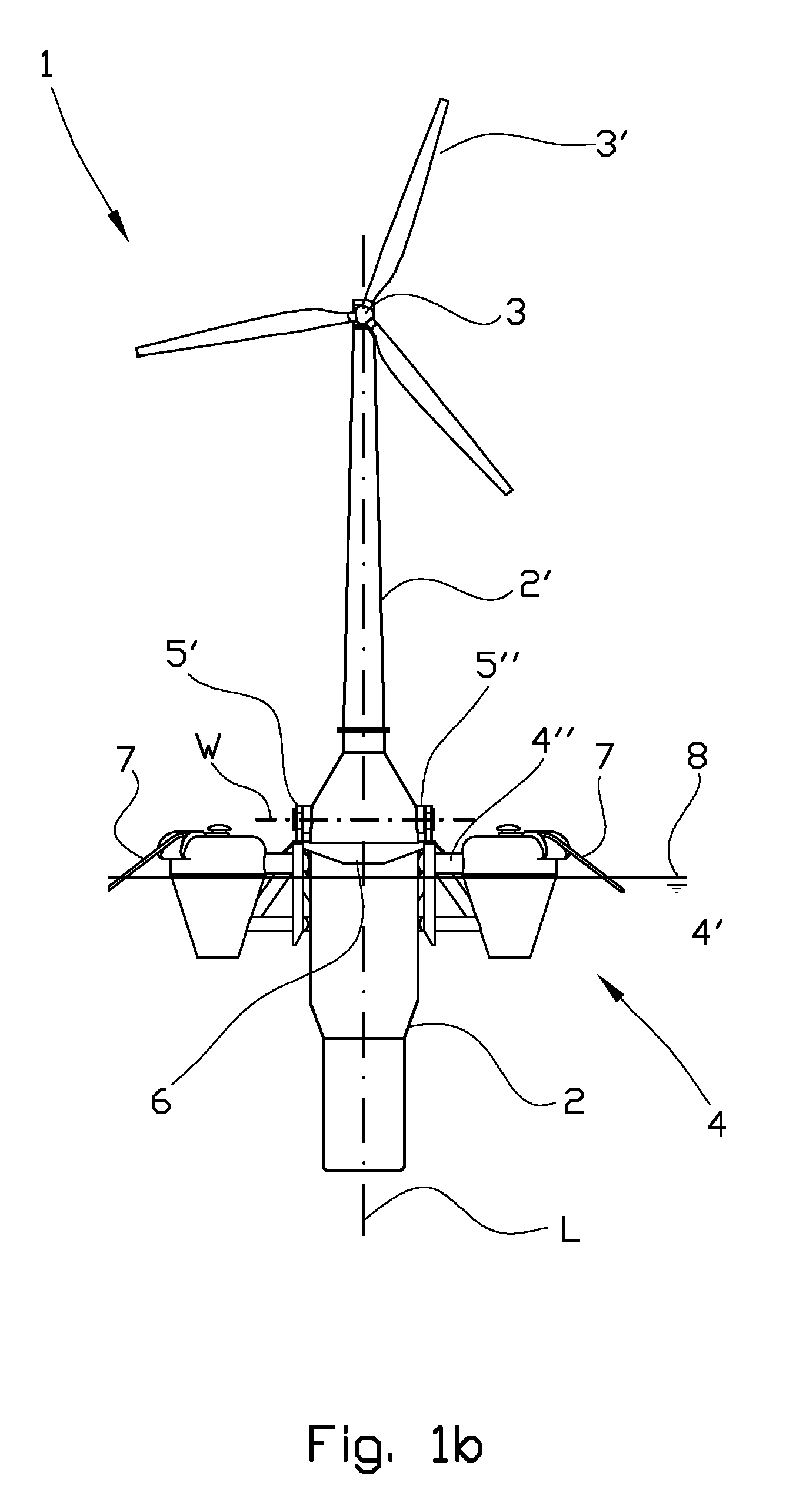 Floating wind turbine