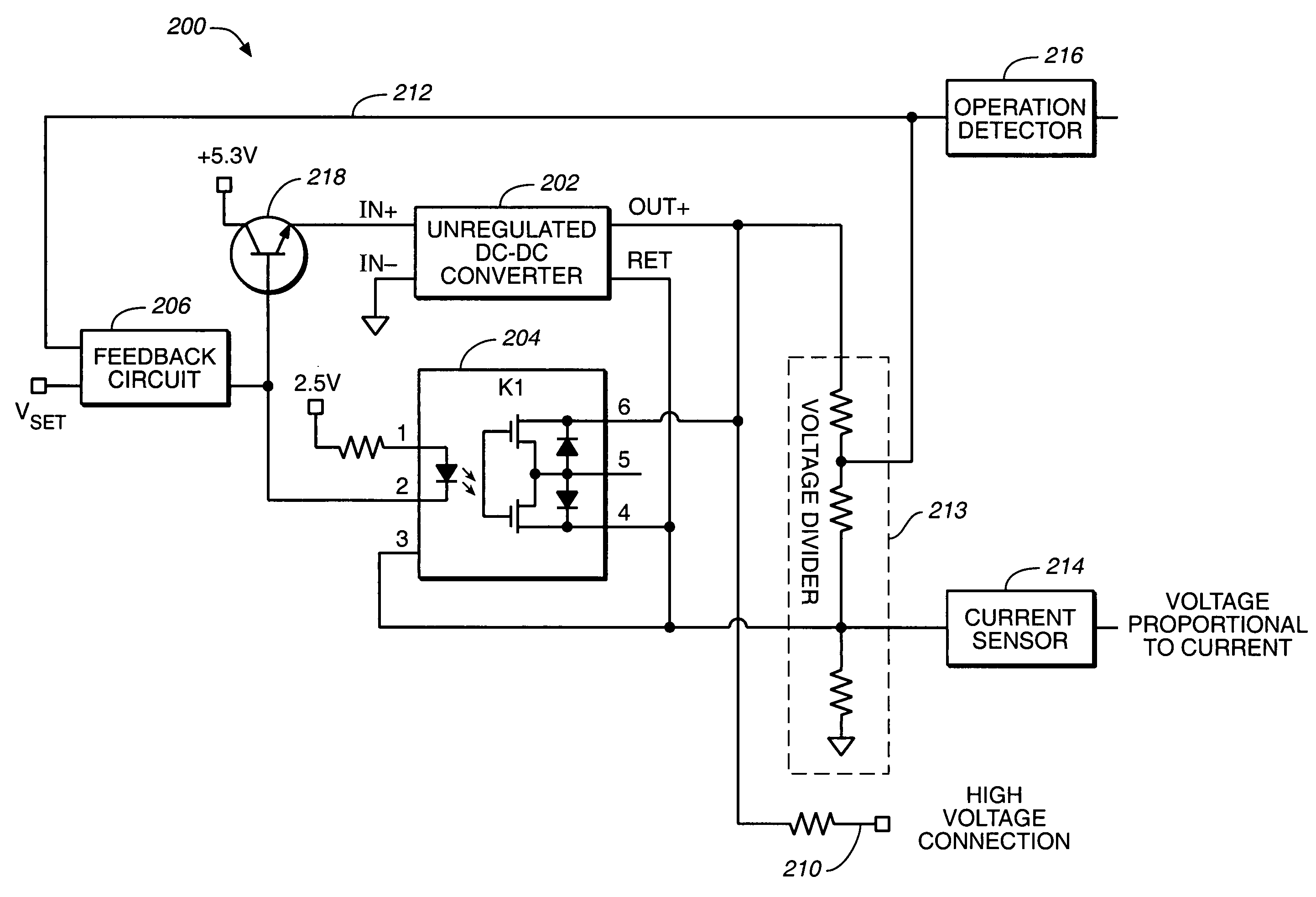 Modular high voltage power supply for chemical analysis