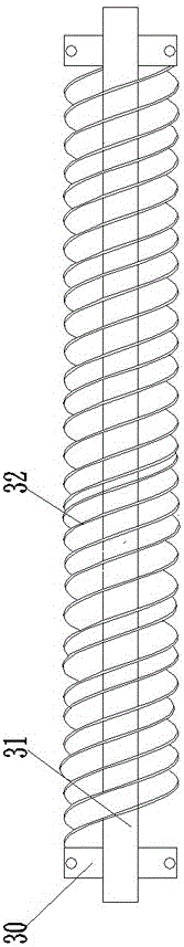 Efficient spiral fin heat exchange device