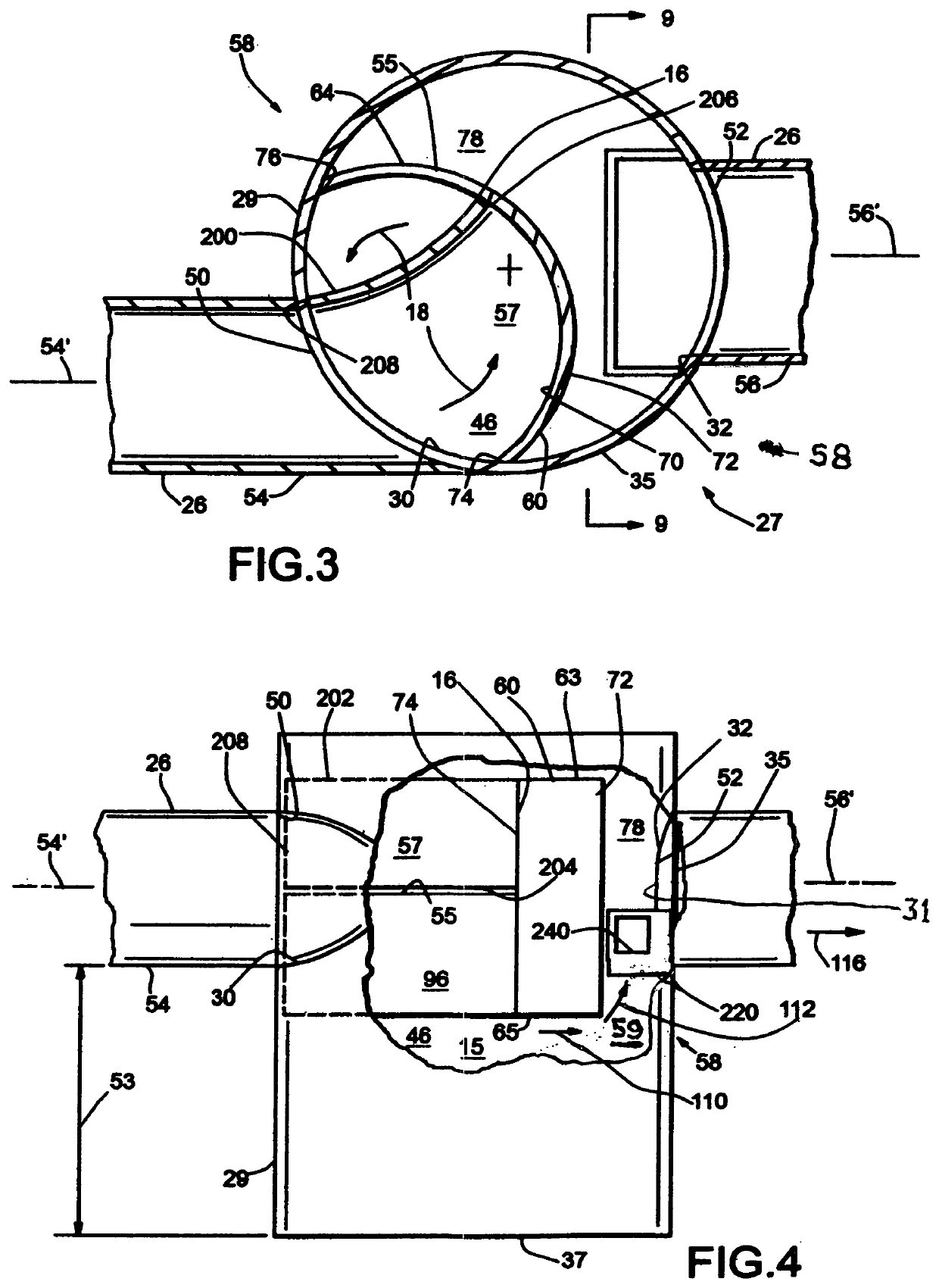 Gravitational separator providing enhanced contaminant separation