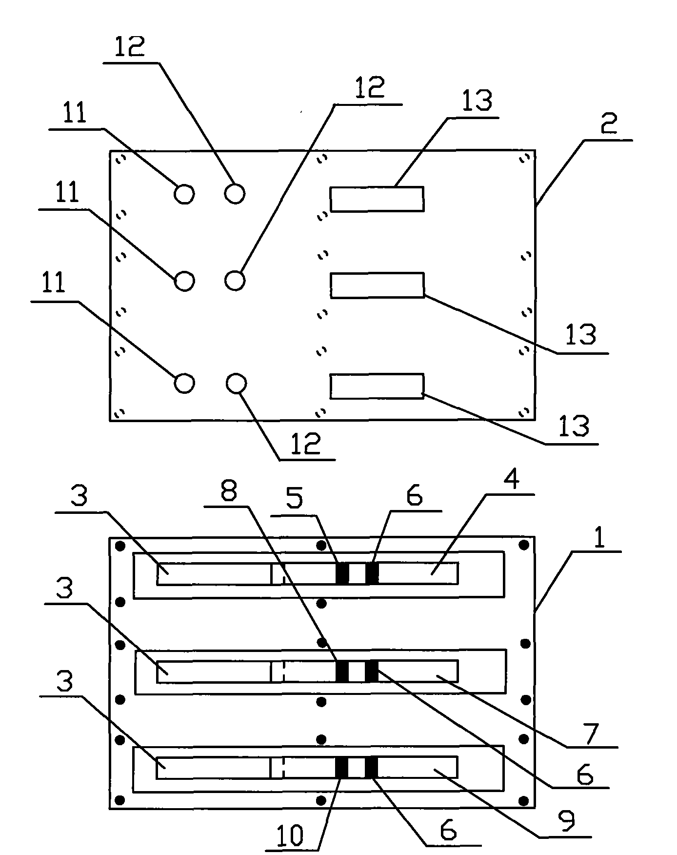 Reagent card for detecting human ABO/RHD blood-grouping and detection method using same