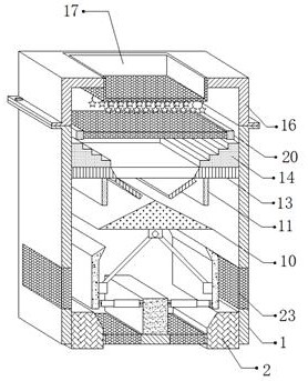 Solid-liquid separation device applied to sewage treatment system