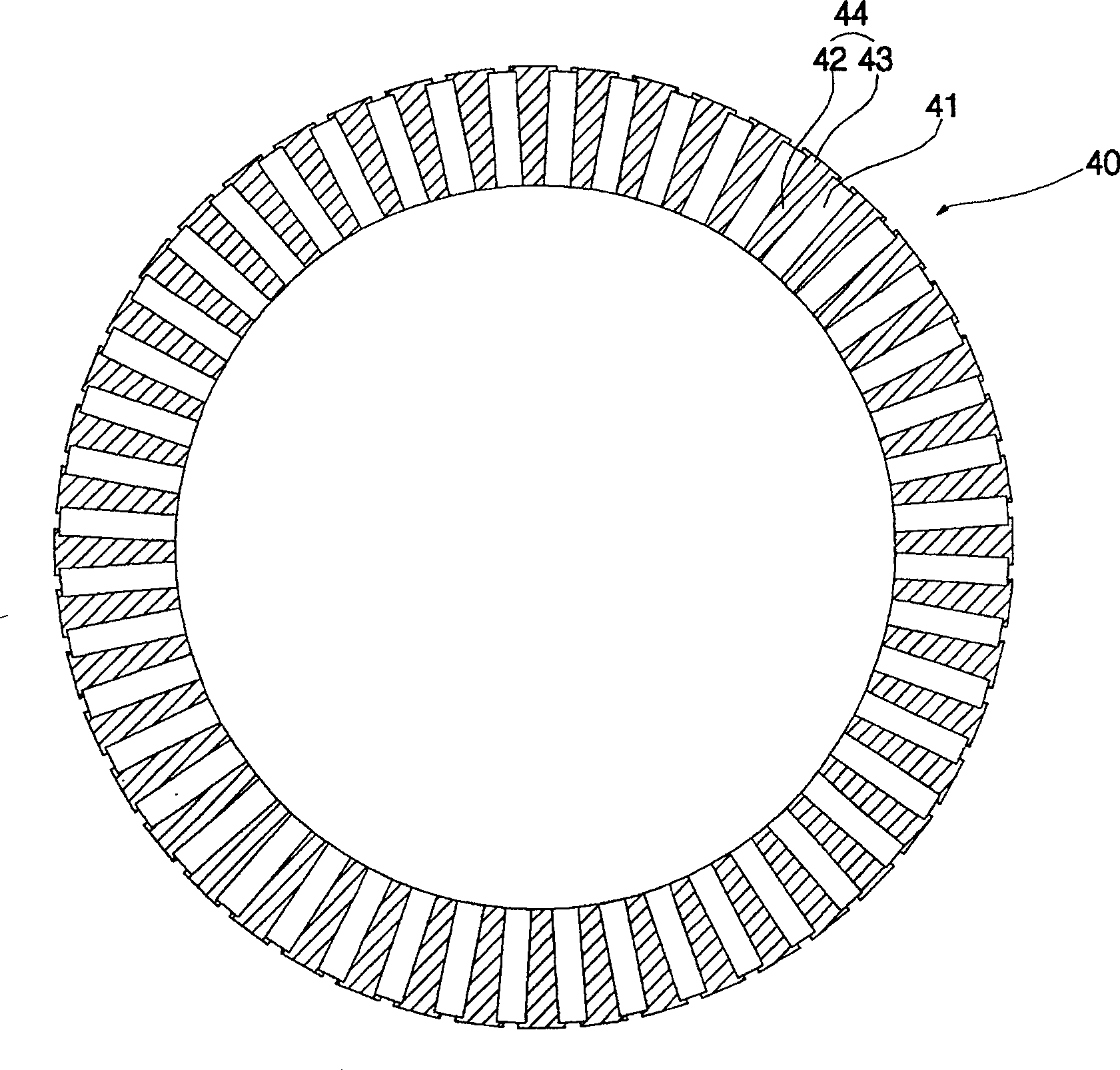 Rotor of wheel spoke type electric motor and manufacturing method thereof