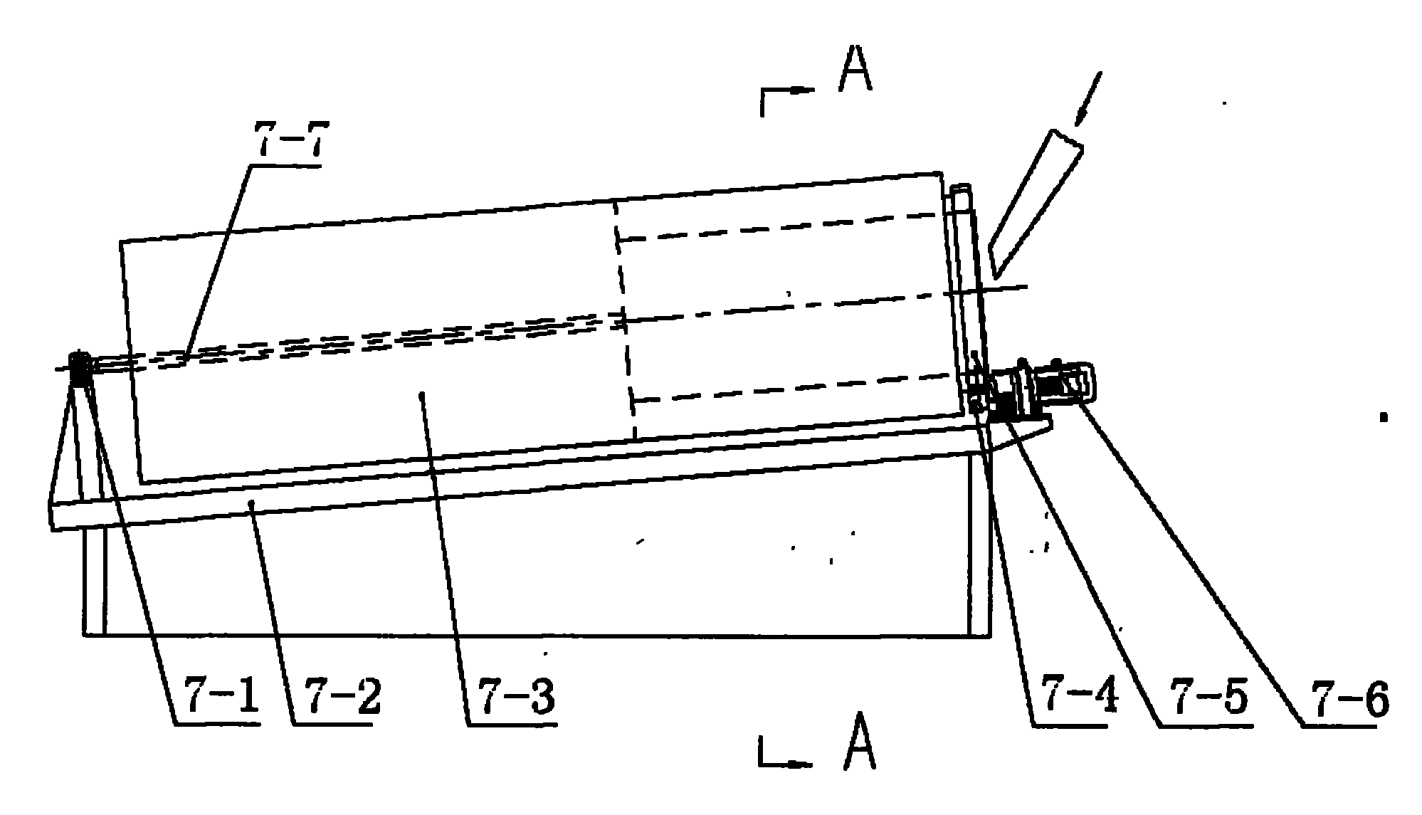 Round roller screen and driving device