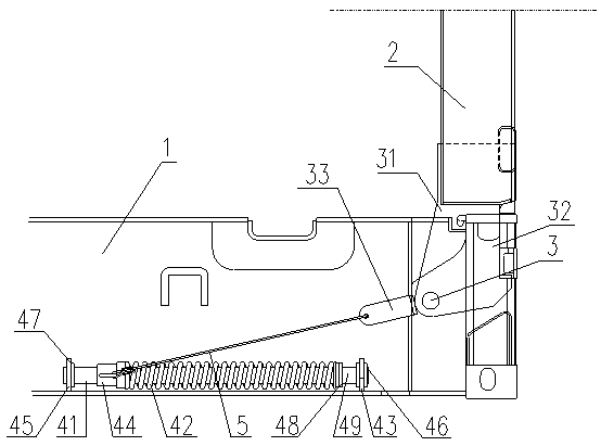 Balancing device of foldable container