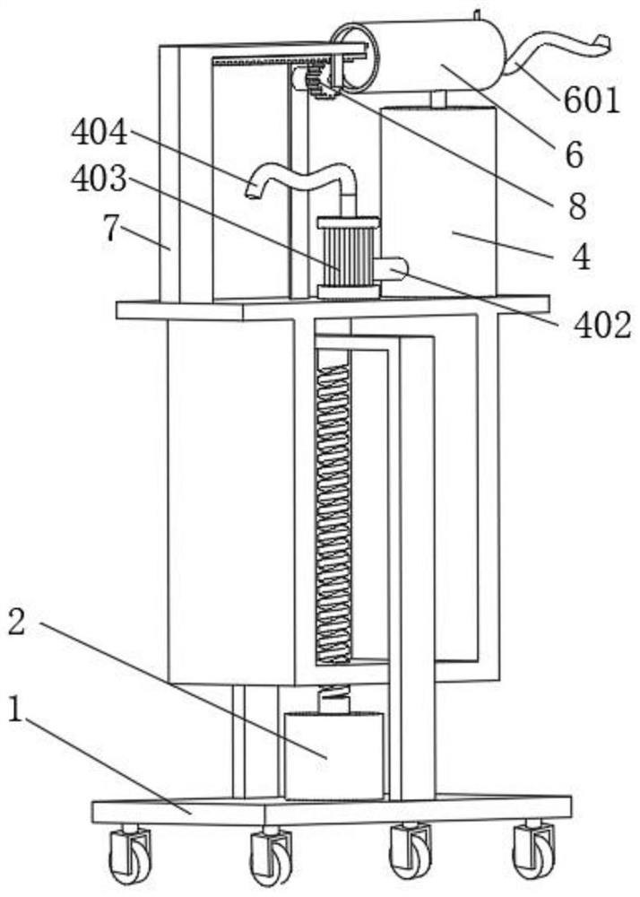 Accumulated water drainage device with anti-backflow structure for tumor