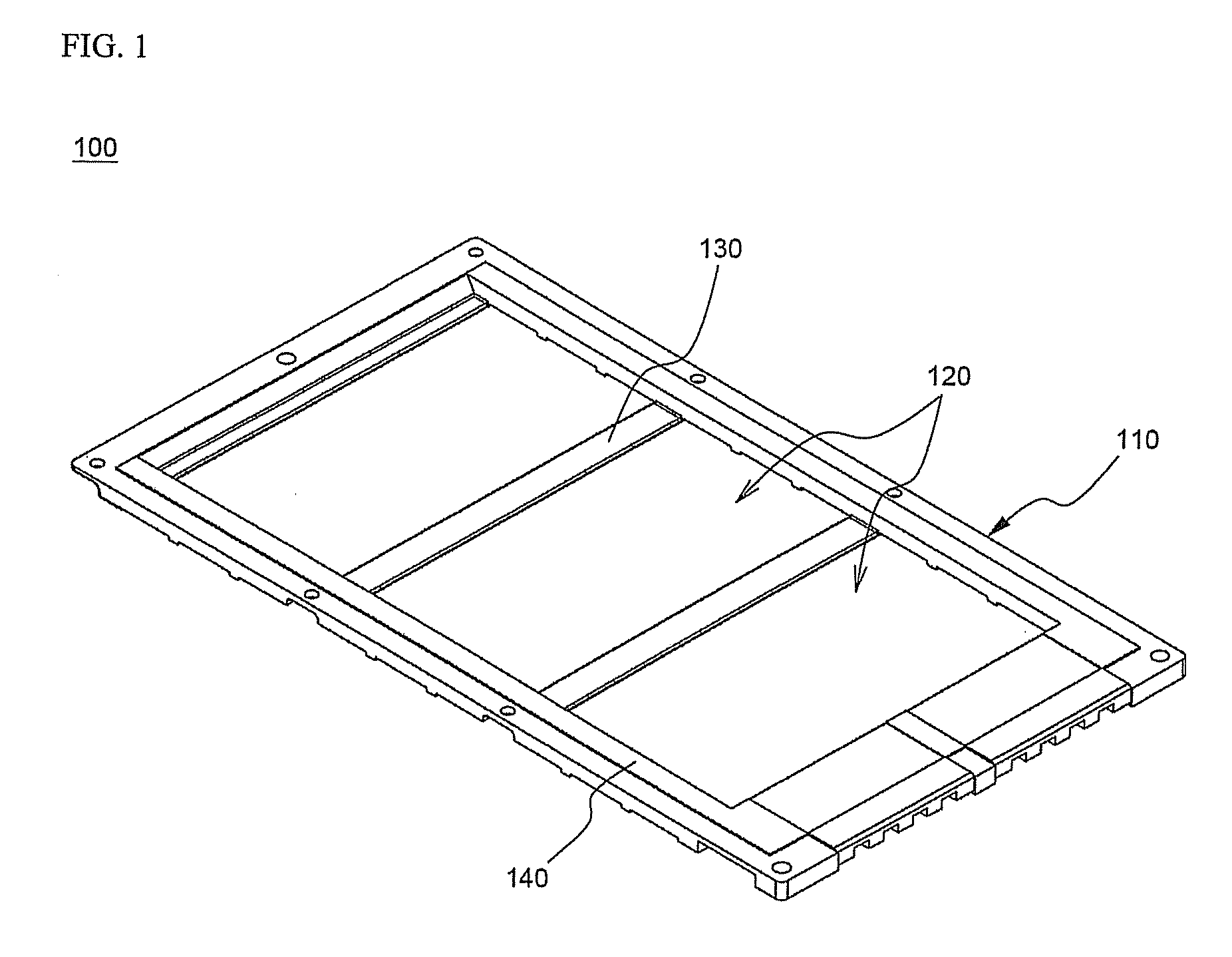 Battery cartridge for novel structure and open type battery module containing the same