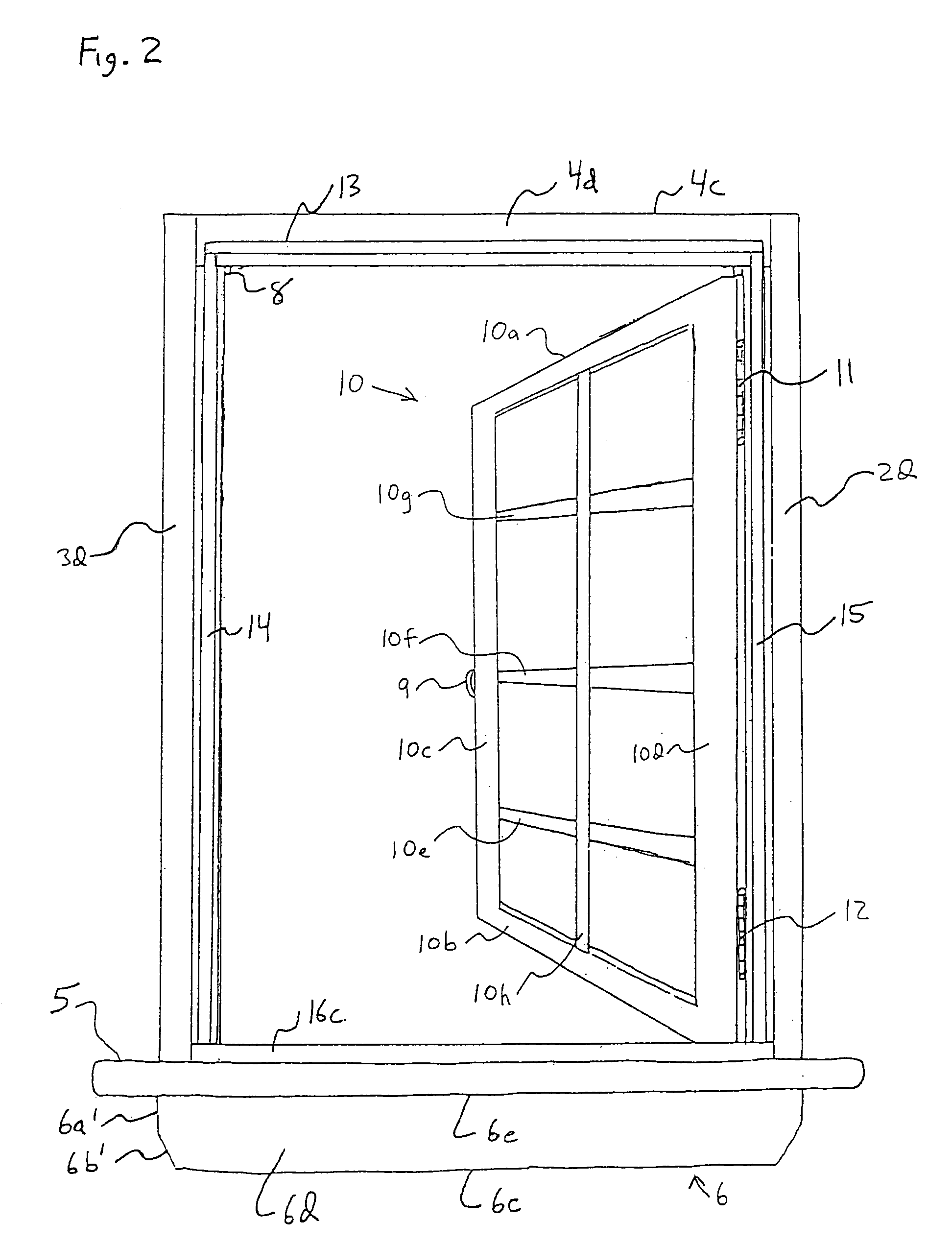 Decorative device having the appearance of a window and displaying an external scenery