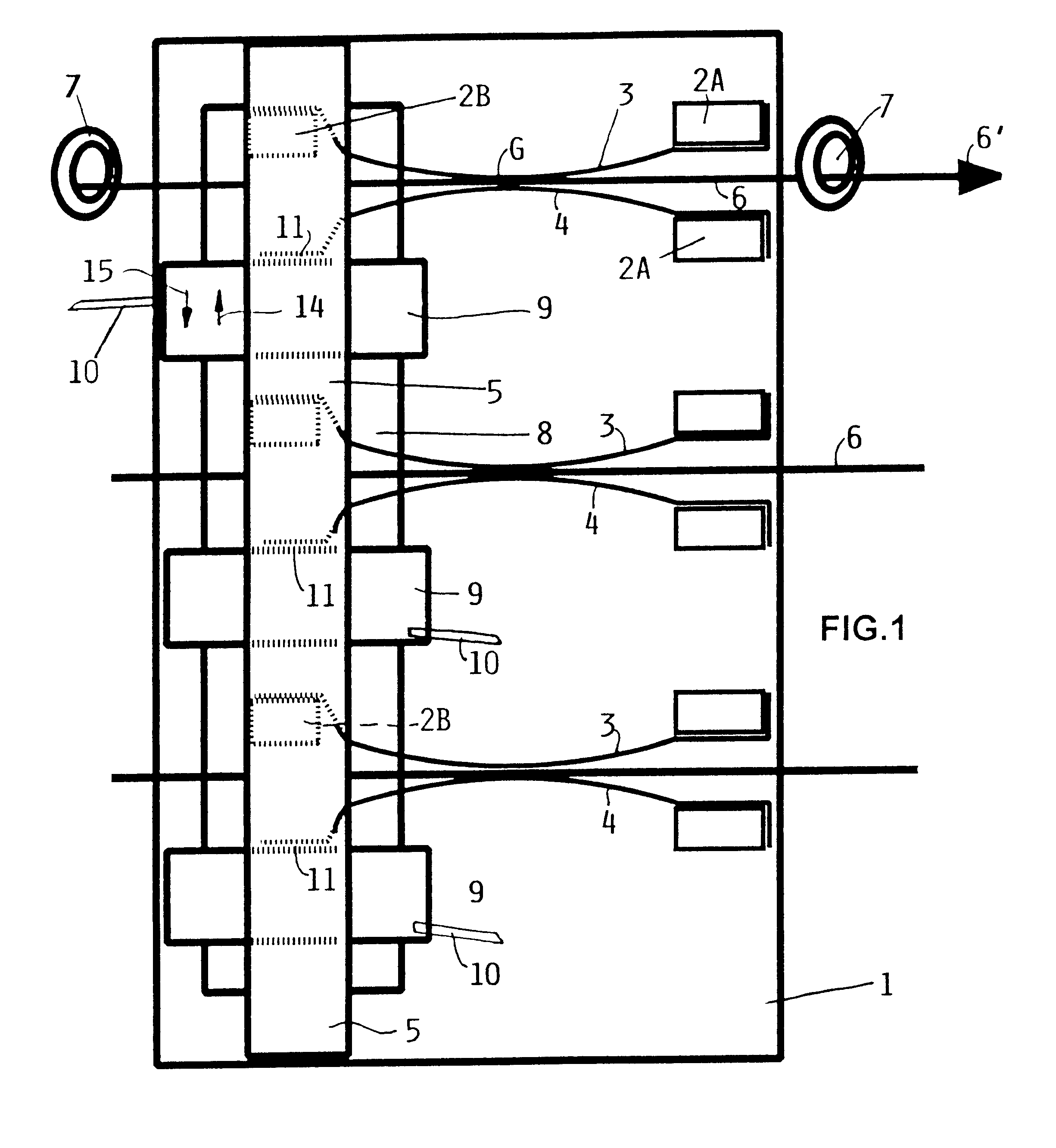 Thread brake system with a linear electric motor for weaving looms