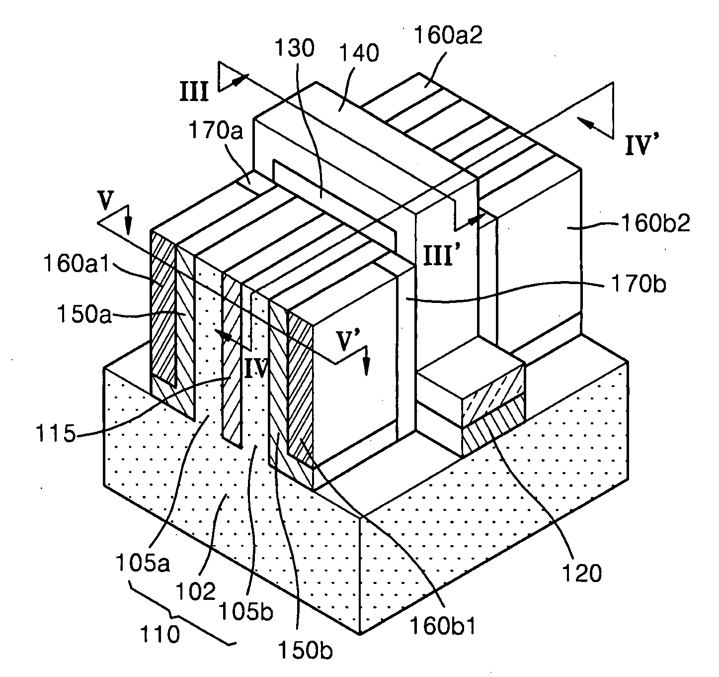 Non-volatile memory device having four storage node films and methods of operating and manufacturing the same