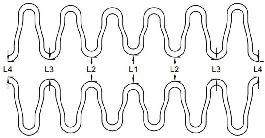 Magnesium alloy degradable stent applied to curved pathological cerebral vascular