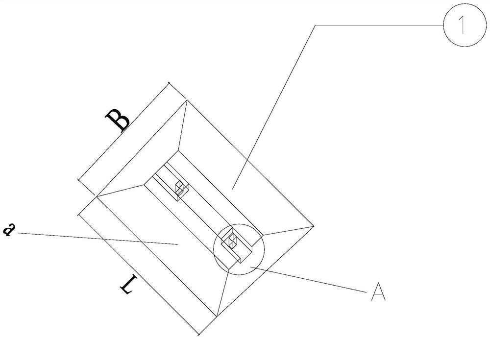 Light occlusion type under-wall strip-shaped foundation and construction method thereof