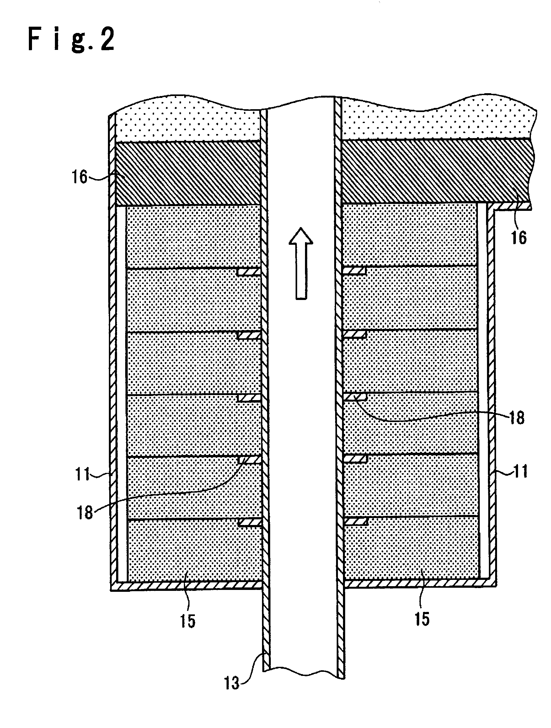 Backup structure for an uprising pipe or downfalling pipe in a vacuum degassing apparatus