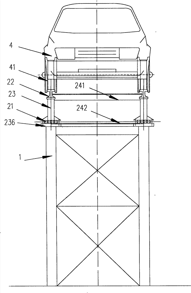 Overhead cable track and special track traveling crane thereof