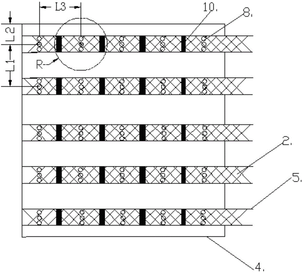 Underground water artificial recharge suspended matter blocking treatment method based on air flow circulation