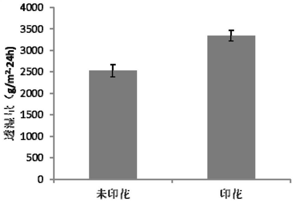 Thermal transfer printing method of waterproof and moisture-permeable nanofiber membrane