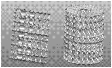 Zirconium dioxide porous biologic bone repair scaffold customized in individualized way based on light curing three-dimensional (3D) printing technology, and preparation method of zirconium dioxide porous biologic bone repair scaffold