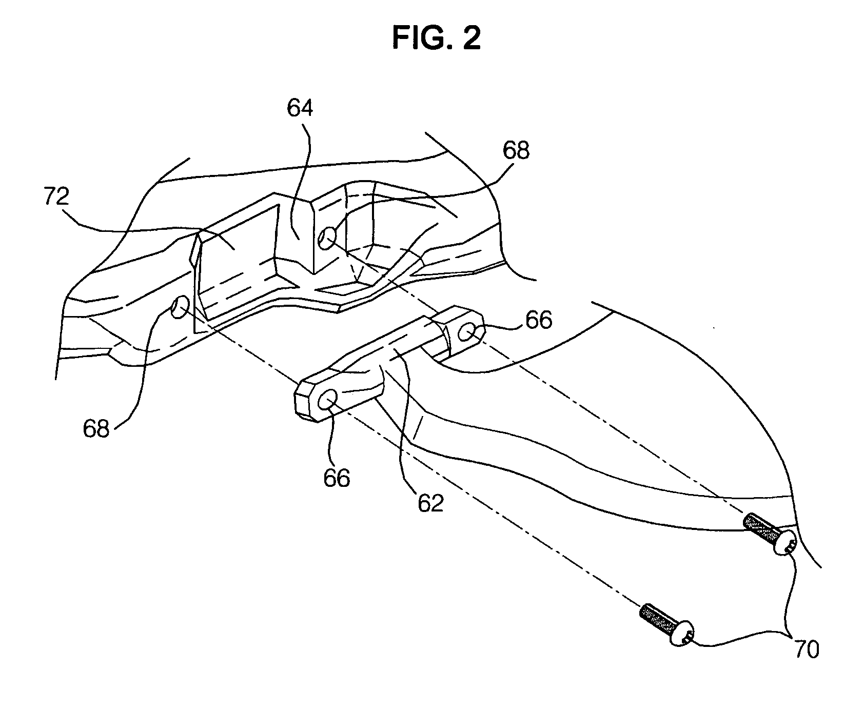 Lower arm mounting structure of vehicle suspension
