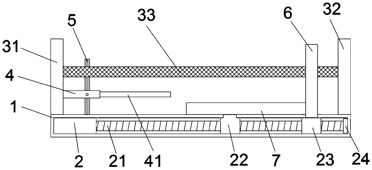 Inner core dismounting device of sanitation brush brush roll casting