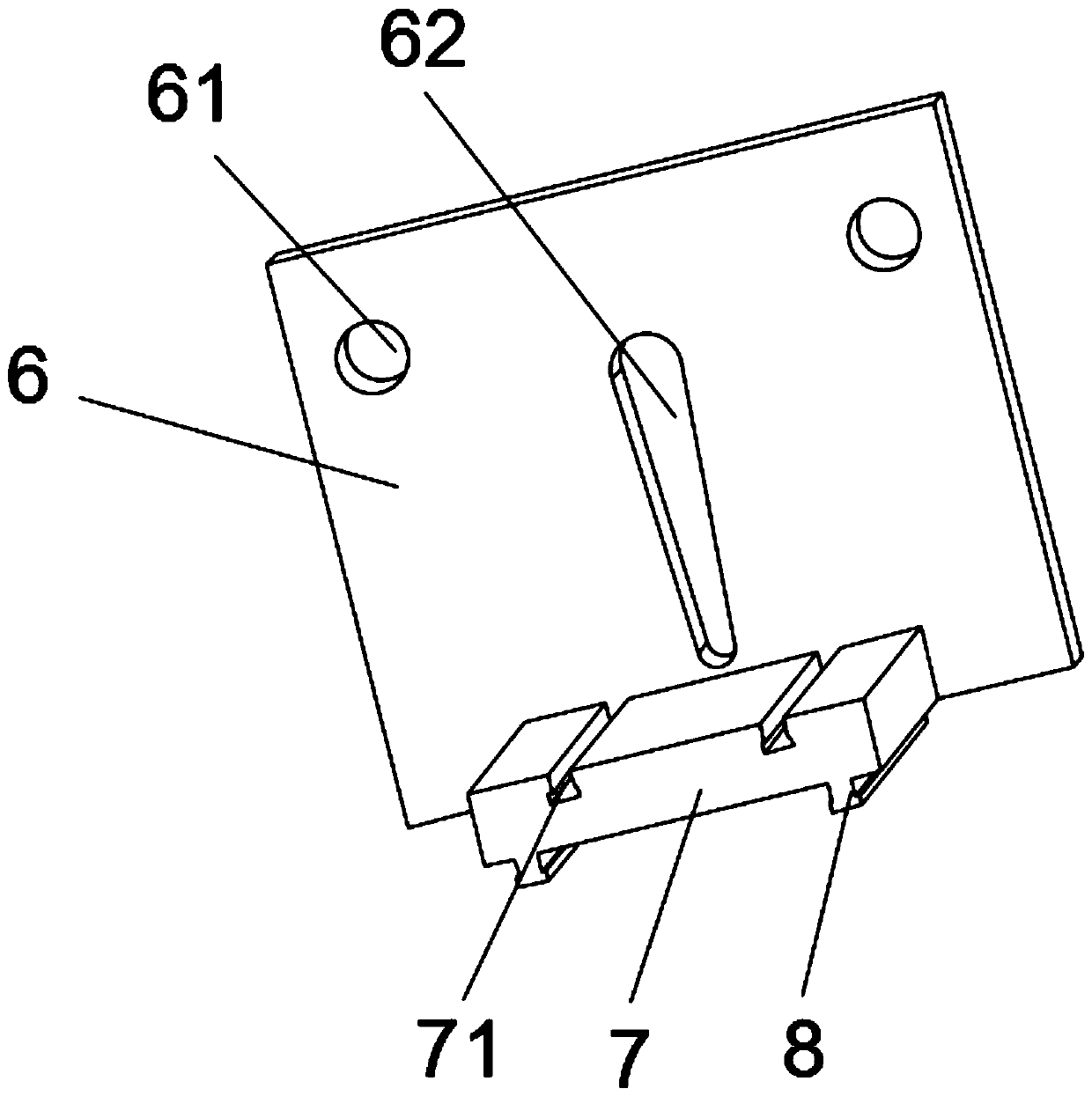 Inner core dismounting device of sanitation brush brush roll casting