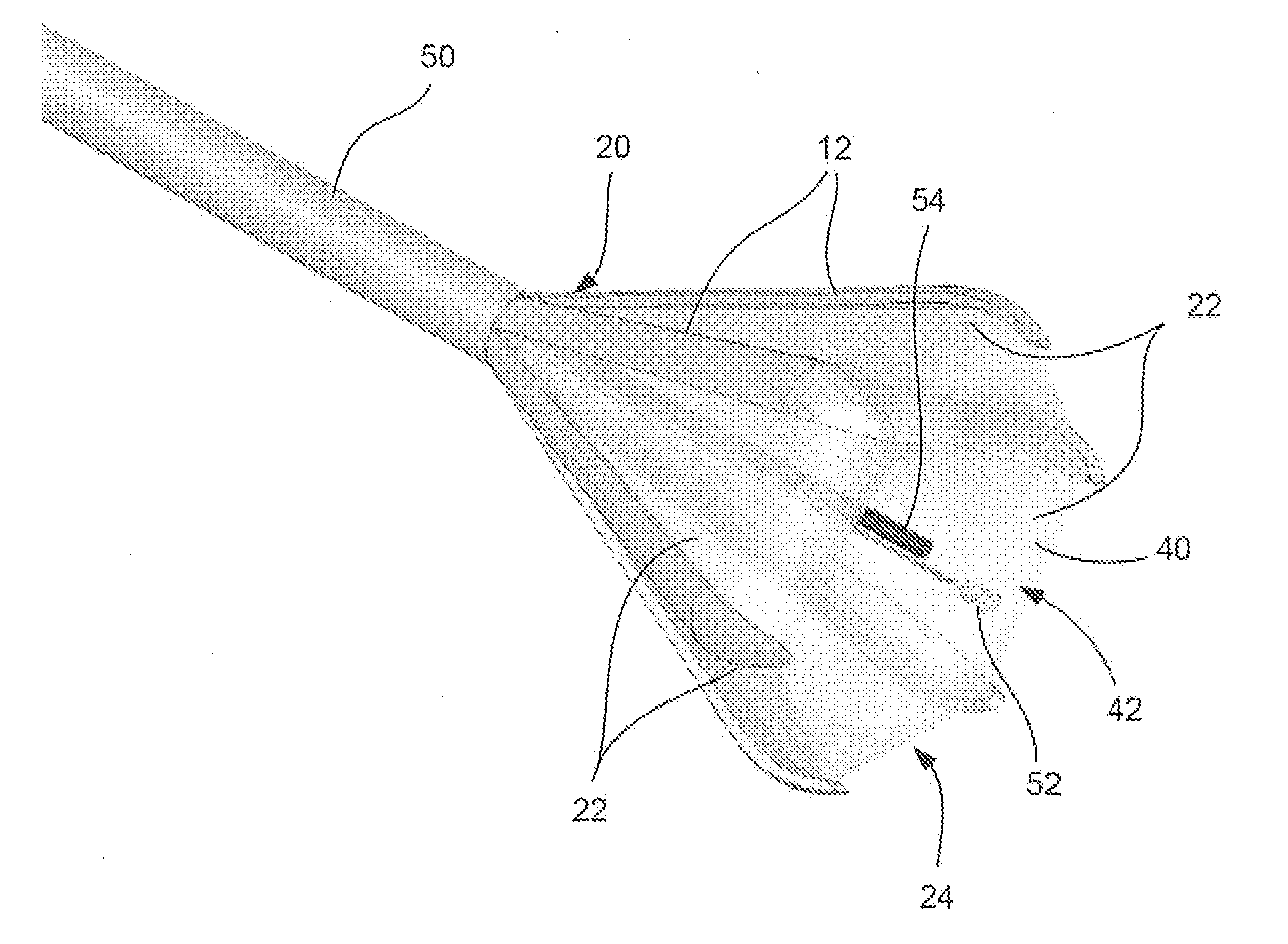 Tissue visualization device having multi-segmented frame