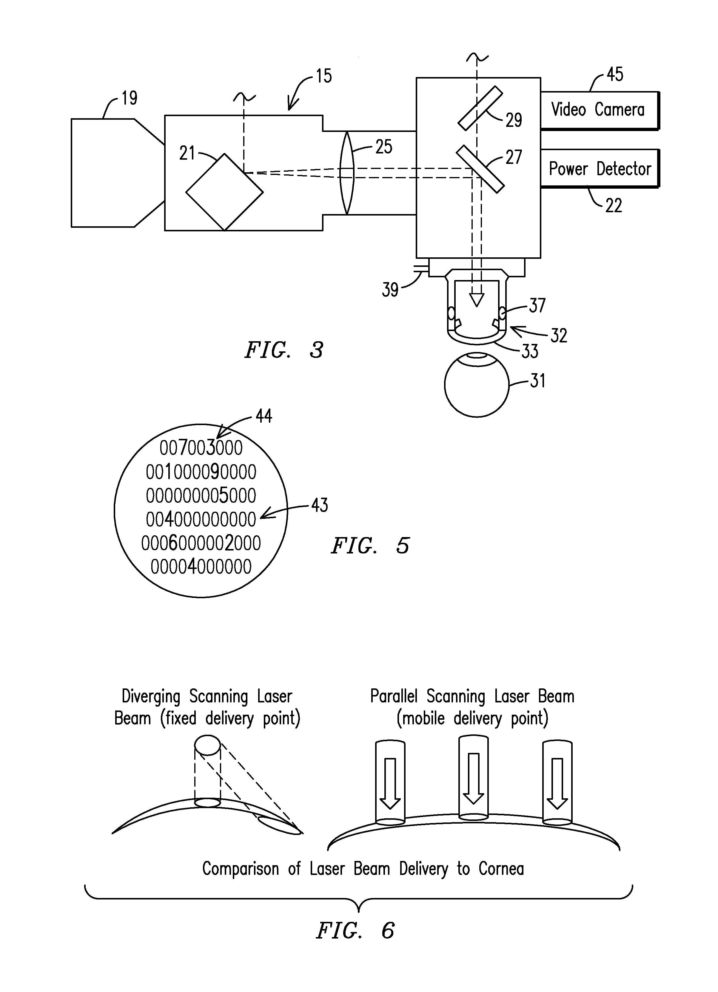 Laser beam ophthalmological surgery method and apparatus