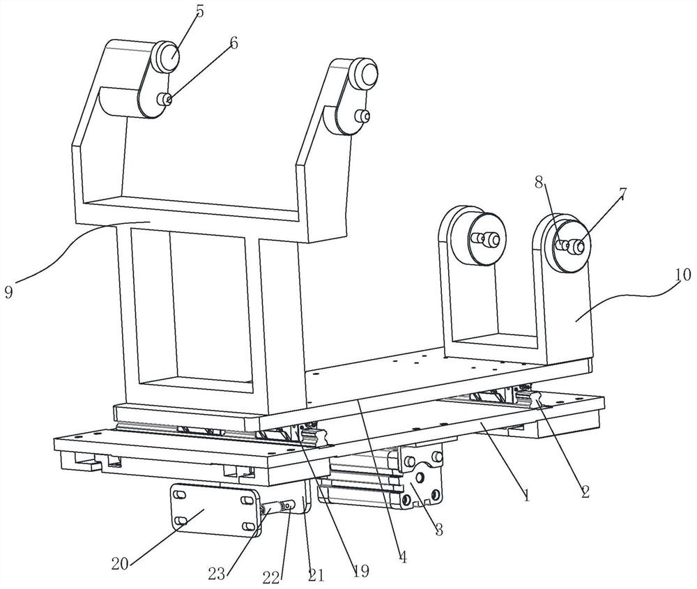 Floatable positioning tool for welding support of heliostat bracket main beam