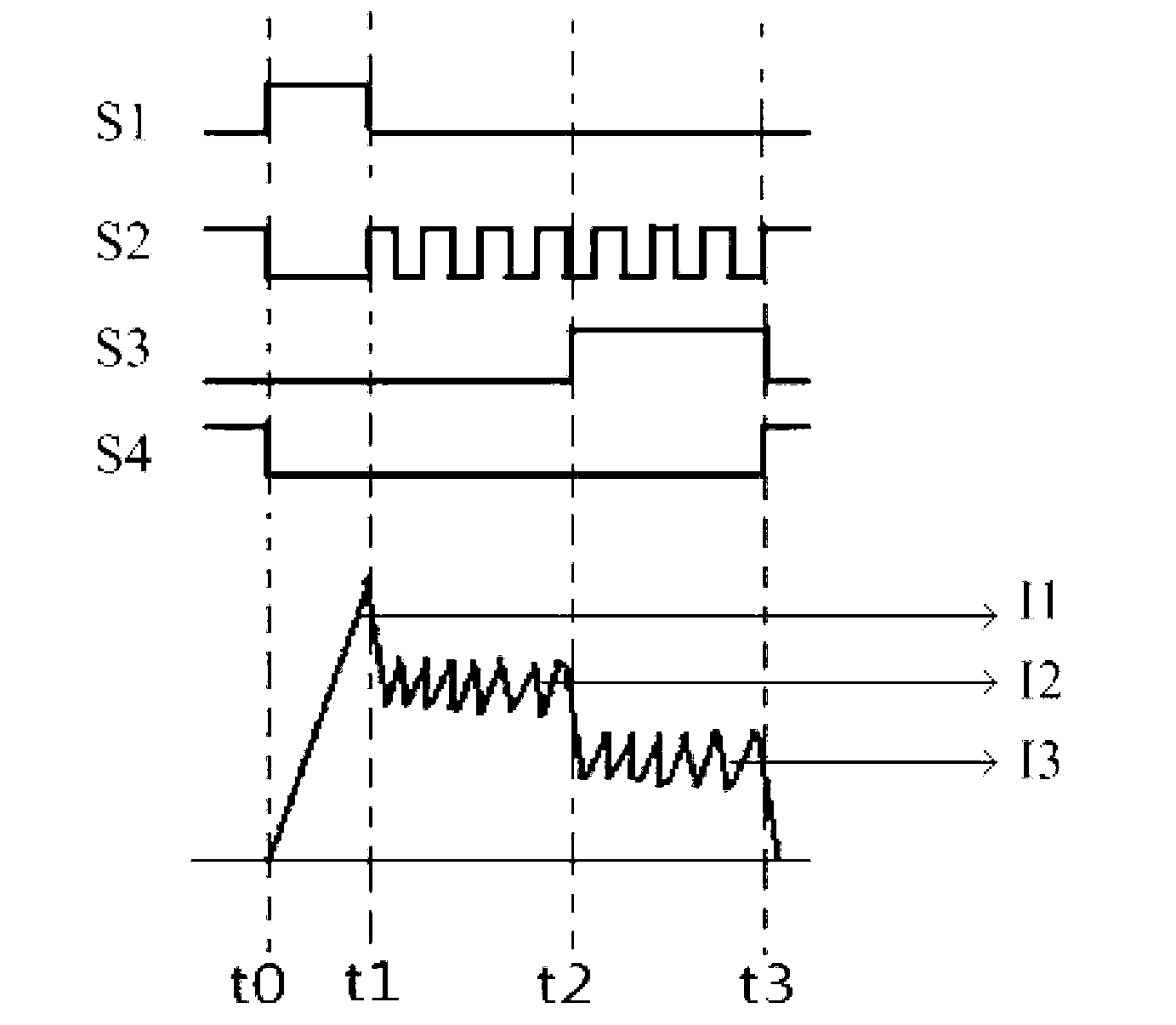 Electromagnetic valve driving device capable of carrying out online regulation