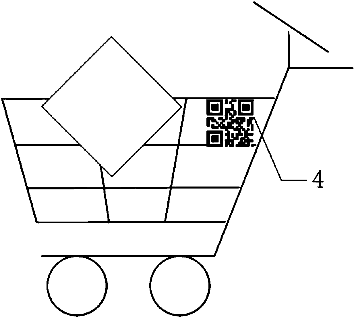A navigation shopping cart based on two-dimensional code scanning positioning and a navigation method thereof