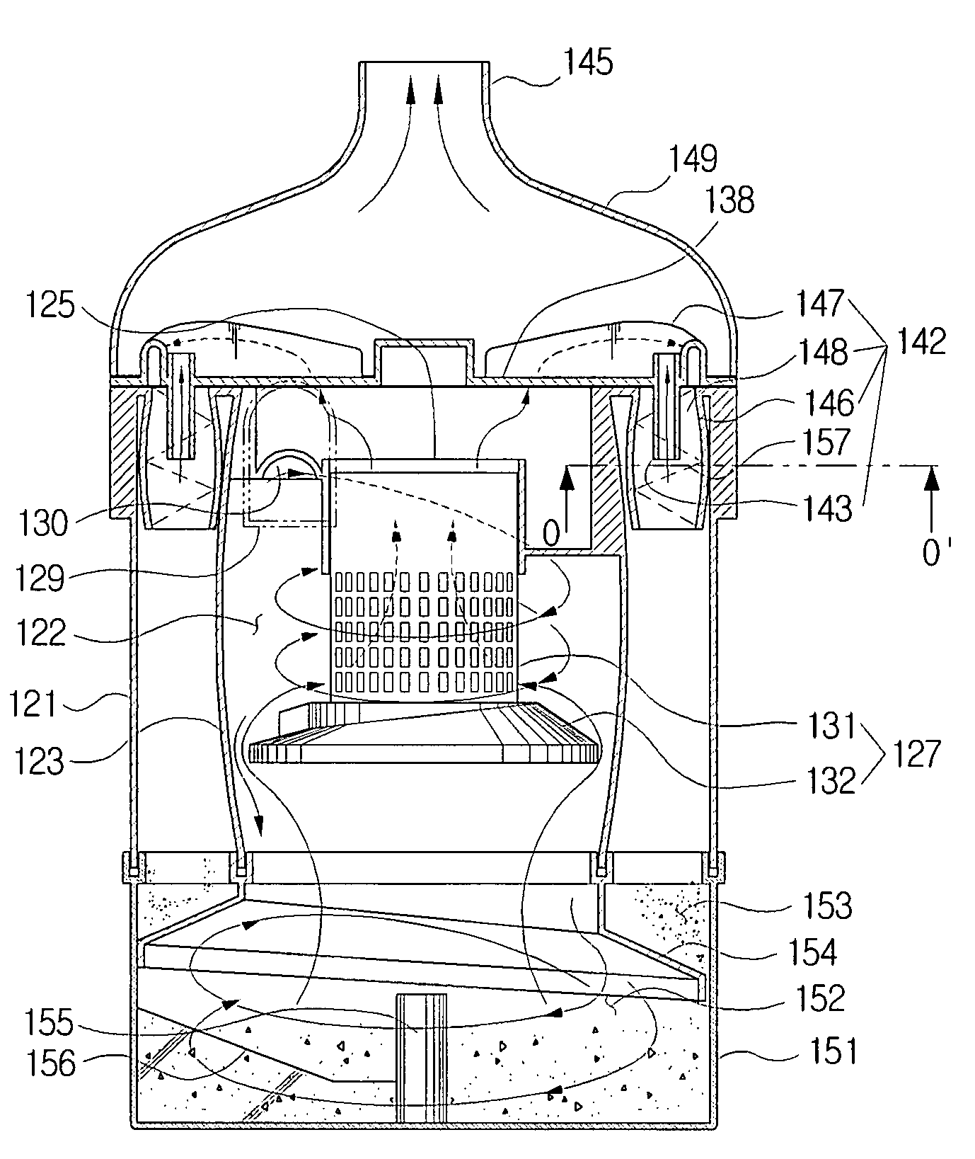 Multi cyclone dust-separating apparatus of vacuum cleaner