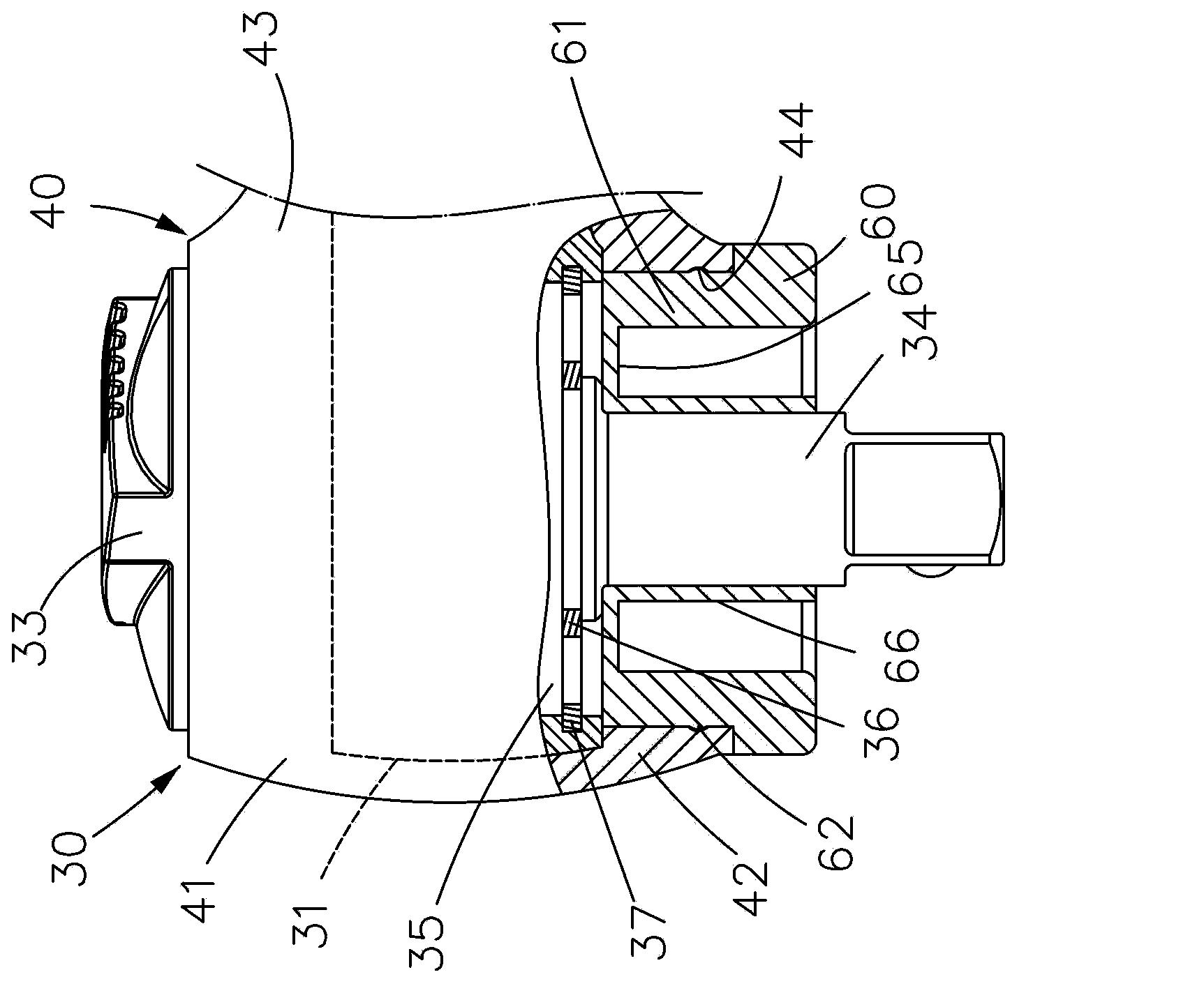 Insulation structure of wrench