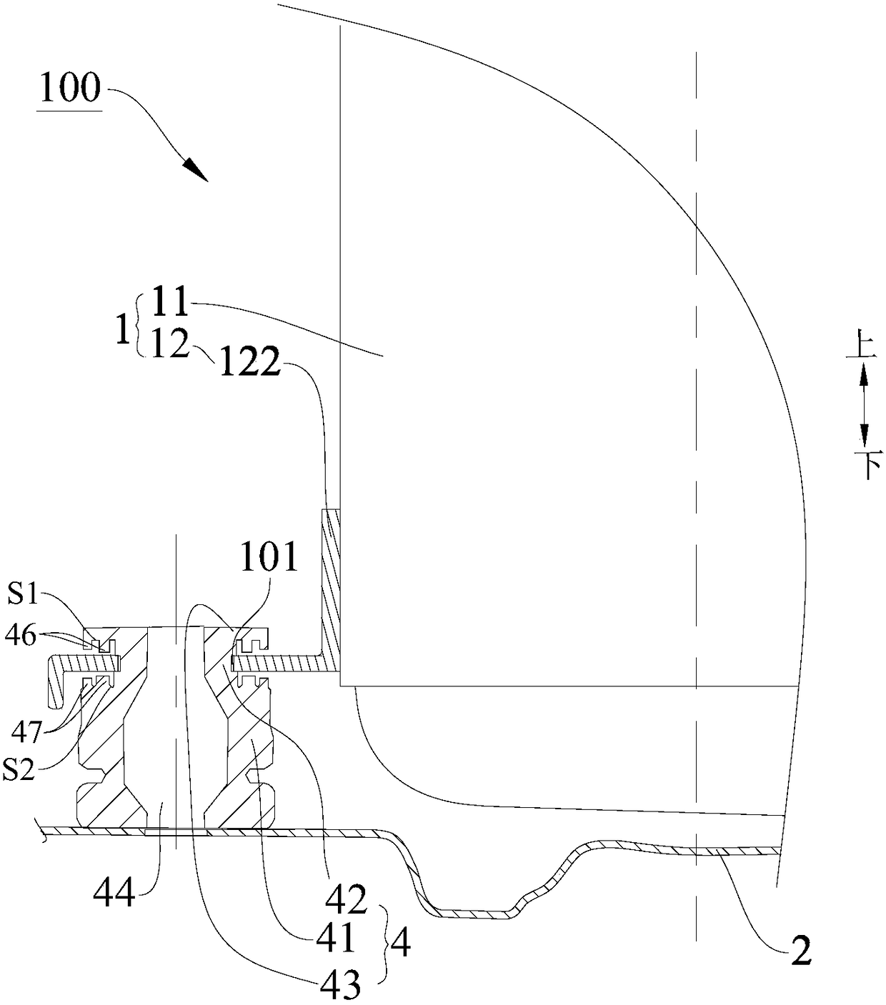 Refrigeration unit and shock-absorbing foot pads for compressors