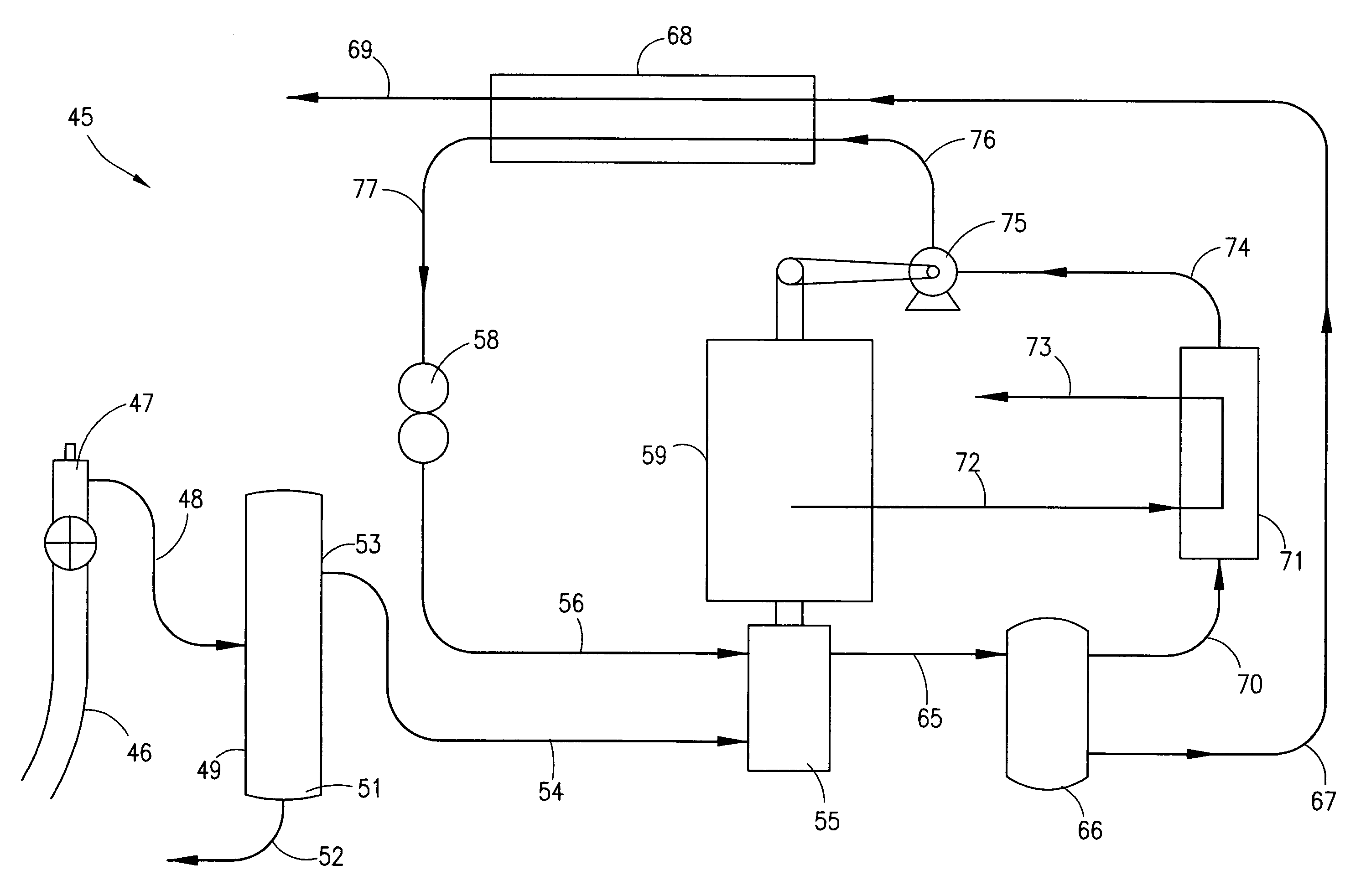 Method and system for compressing and dehydrating wet natural gas produced from low-pressure wells
