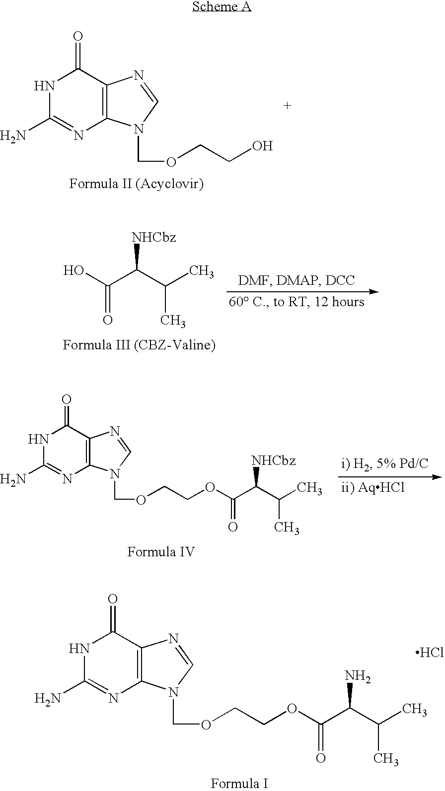 Valacyclovir process