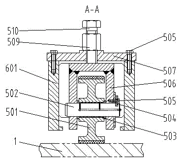 A rolling support type sealing device for the relay room of the rectangular shield pipe jacking machine