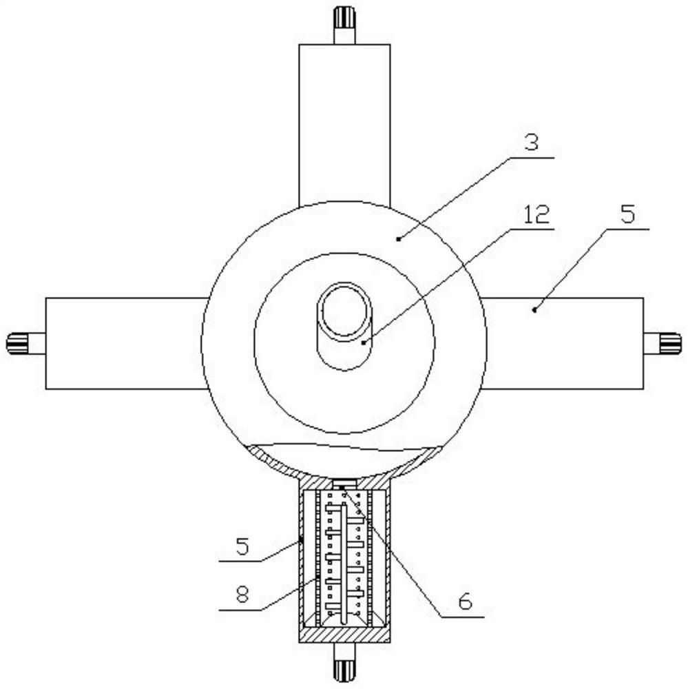 Circulating cement raw material scattering equipment