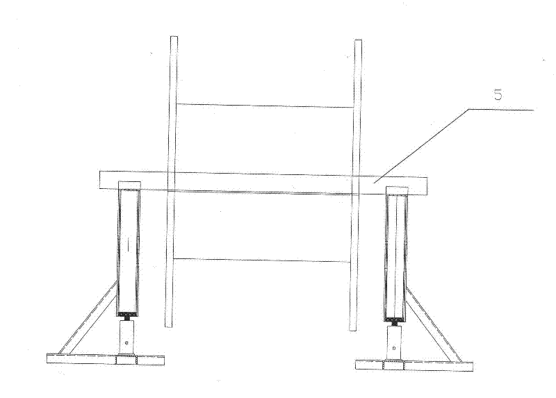 Cable and steel wire rope roller supporting device