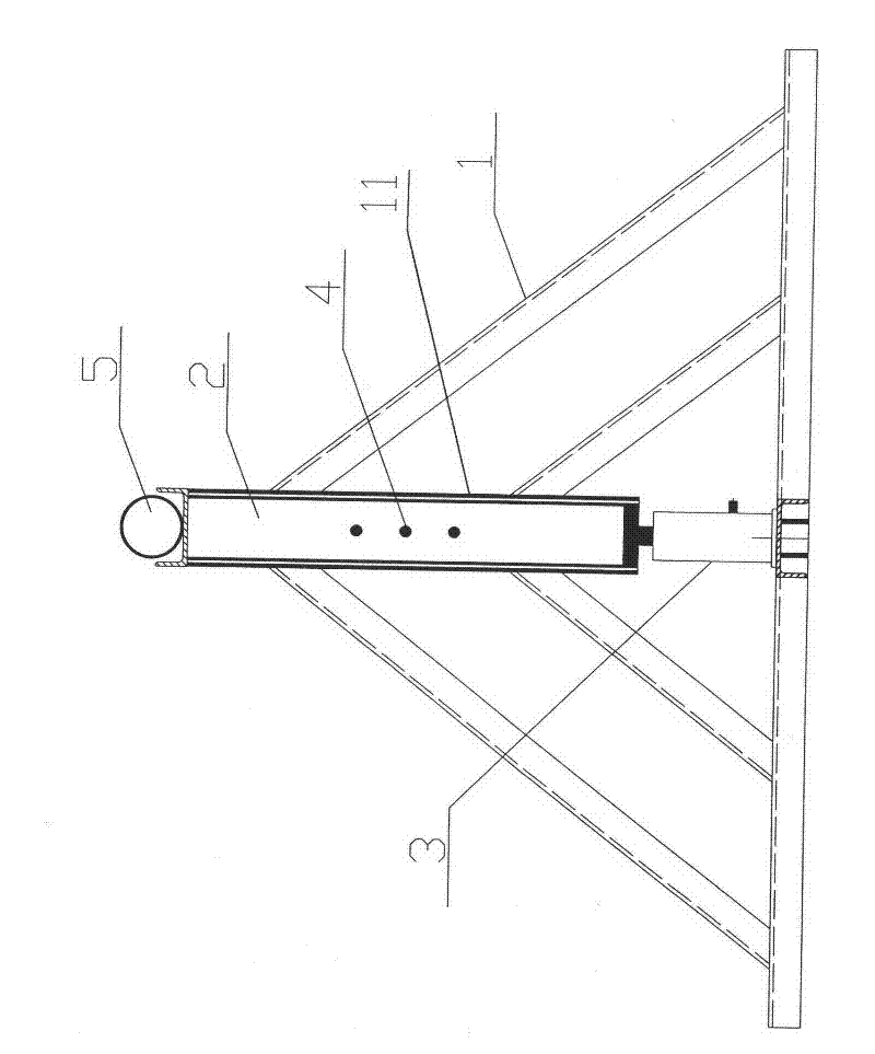 Cable and steel wire rope roller supporting device