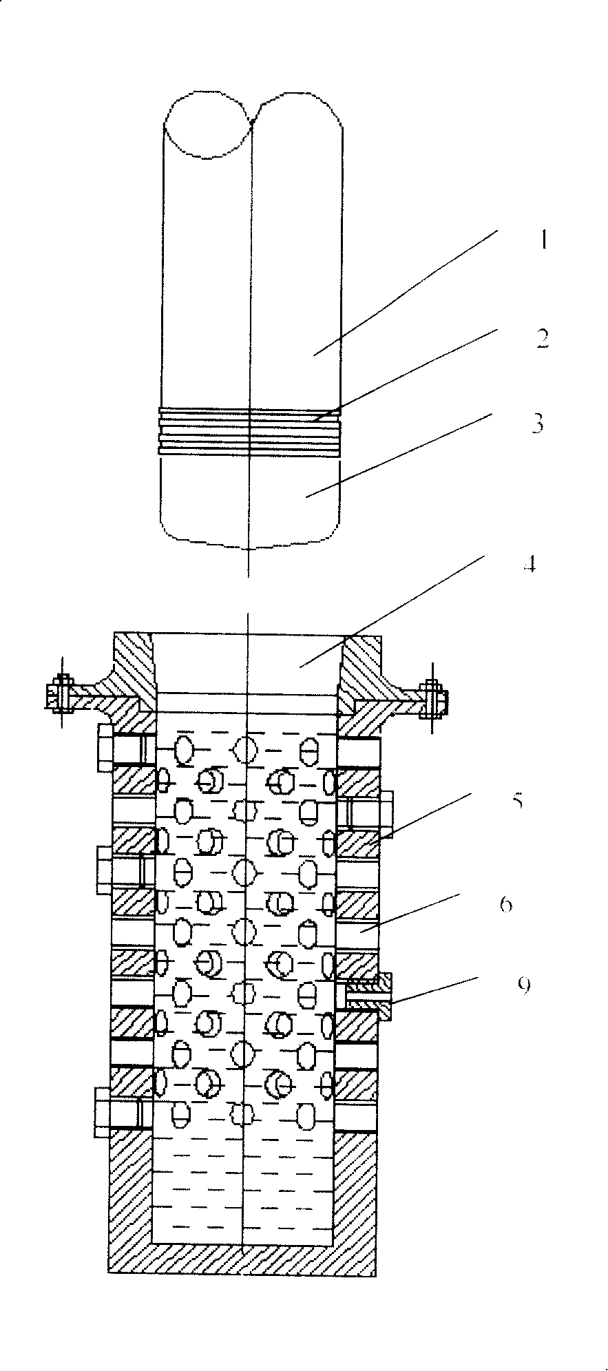 Hydraulic damping energy-absorbing device