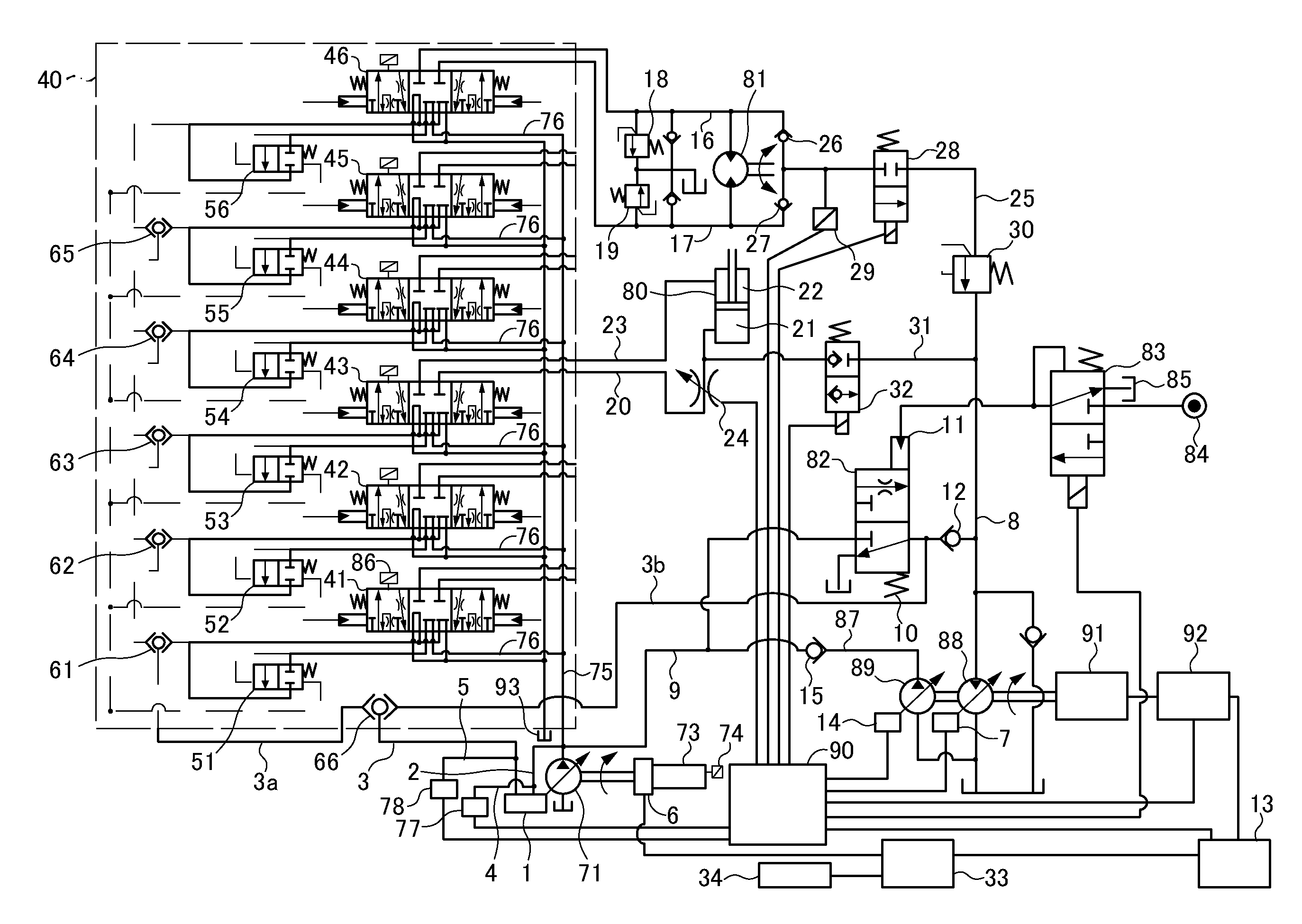Control device for hybrid construction machine