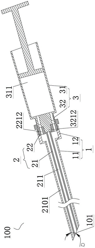 Tympanum puncture and intratympanic injection medical device