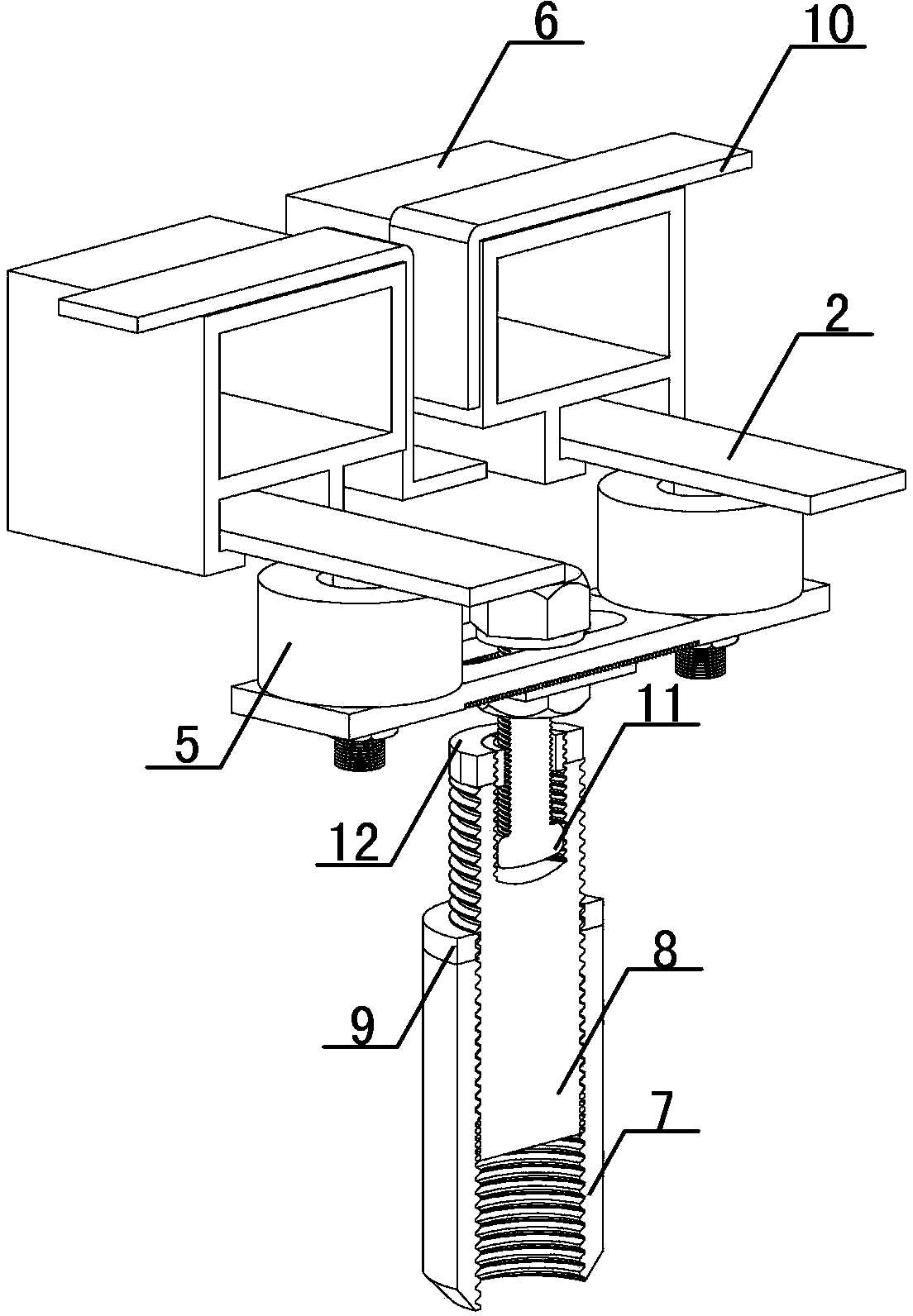 Three-dimensional adjustable metal curtain wall connection system and its construction method