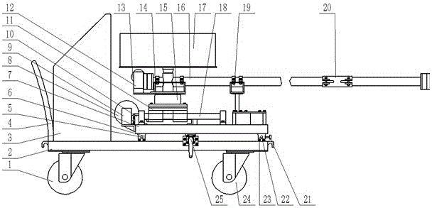 A double-tube automatic slag feeder for wide slab crystallizer