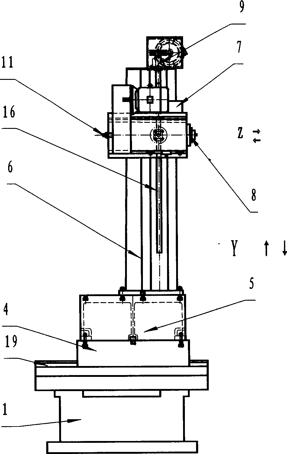 On-line repair method and special combined machine tool thereof