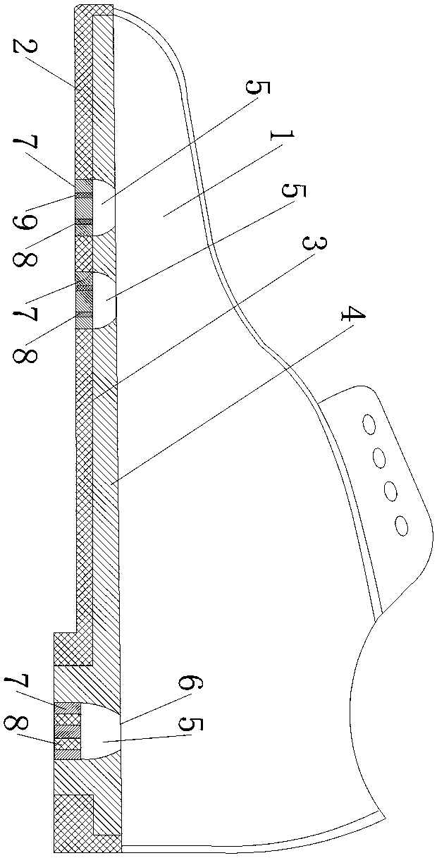 Embedded stacked cushioning and air change shoes