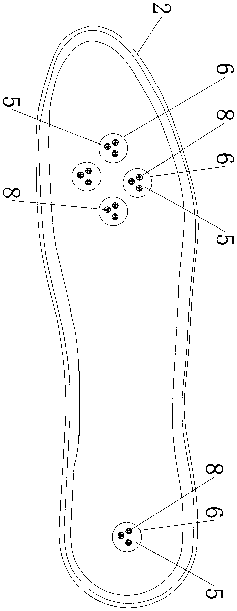 Embedded stacked cushioning and air change shoes